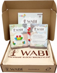 Fa mágneses építőkészlet WABI 40 db