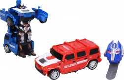 Távirányítós autórobot óra alakú vezérlővel 22 cm