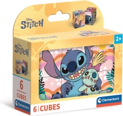 DISNEY STITCH kockakészlet – 6 darab a Clementoni-tól