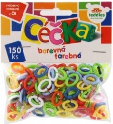 Színes C-klipszek 150 db műanyag zacskóban