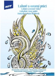 Antistressz színezők – hattyúk és más madarak A4