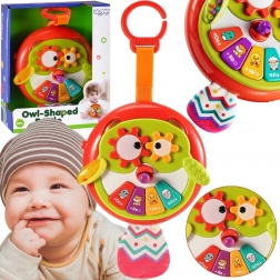 Woopie interaktív bagoly játék zongorával és susogó farokkal