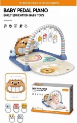 Interaktív játszószőnyeg zongorával – állatos motívum