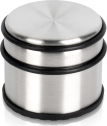 Rozsdamentes acél ajtóütköző, ezüst, 9,5 cm