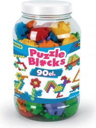 Puzzle építőkészlet nagy dobozban 90 db