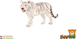 Fehér tigris – valósághű műanyag figura, 14 cm