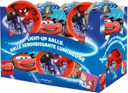 Világító labda 10 cm – DISNEY PIXAR CARS 3 és MARVEL SPIDER‑MAN
