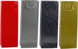 Dísztasak palackhoz dombornyomott feliratokkal 35 × 12 × 9 cm