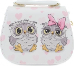 Gyerek kézitáska bagoly mintával – fehér