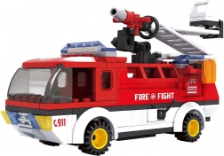 Kompatibilis BLOXO építőkészlet tűzoltók – autó, 170 darab