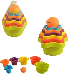 Színes piramis gyerekeknek 14x12x12 cm