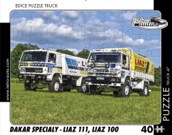 RETRO-AUTA puzzle TRUCK Dakar speciálok LIAZ 111 és LIAZ 100 – 40 darab