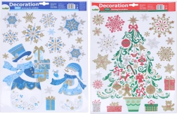 Karácsonyi ablakdekoráció 41 × 29 cm