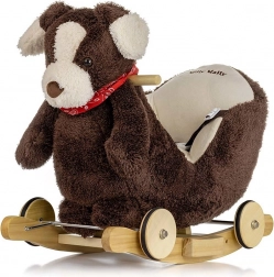 Ringató kutyus dallammal és kerekekkel MILLY MALLY Polly Plus Barna kutya