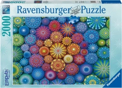 2D puzzle 2000 darabos Szivárvány mandalák