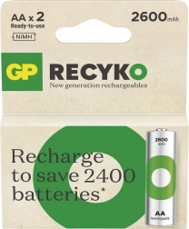 GP ReCyko AA Ni-MH 2600mAh 2db újratölthető akkumulátor