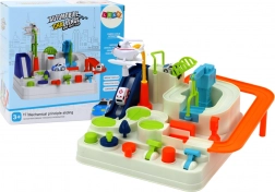 Interaktív parkolópálya gyerekeknek kisautókkal