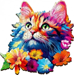 Fa puzzle Macska 200 darabos