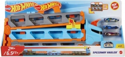 Hot Wheels 2 az 1-ben versenyszállító 1,8 m pályával és 20 kisautó tárolására
