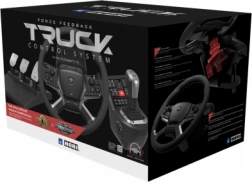 Hori Force Feedback Truck Control System PC-hez – realisztikus kamionkormány váltókarral és pedálokkal