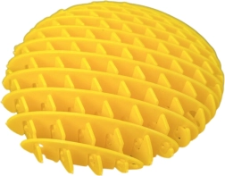 Antistressz fidget játék sárga 10 cm
