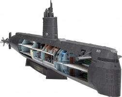 Fém 3D kirakó METAL EARTH Premium – USS NAUTILUS tengeralattjáró