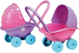 Mély műanyag babakocsi vegyes színekben