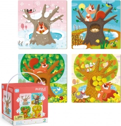 Puzzle 4 az 1-ben Évszakok