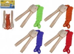 Ugrálókötél fa markolattal, 240 cm