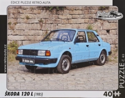 Retro autó puzzle Škoda 120 L 40 darab