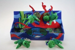 Plüss teknős kulcstartó