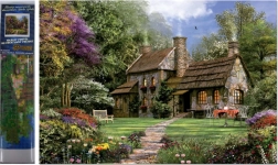 Gyémántszettes festés – Házikó 30 × 40 cm