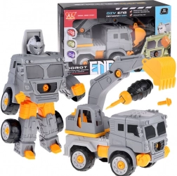 Szuper építő autó-robot 2 az 1-ben – Markoló