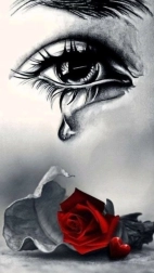 Gyémántfestés Rózsa fölött hullatott könnyek 30 × 40 cm