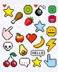 Pixele tapasz kis ív