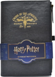 Harry Potter zsebes jegyzetfüzet cipzárral és belső zsebbel – Order of the Phoenix, A5