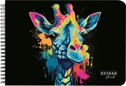 A3-as spirálkötésű vázlatfüzet, 40 lap, 190 g/m² zsiráf