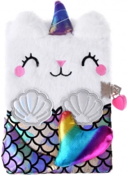 Napló kulccsal Macska Egyszarvú Sellő