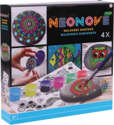Kreatív kavicsfestő készlet – neon