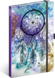 Vonalas A5-ös jegyzetfüzet álomfogó motívummal