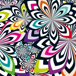 Curiosi négyzet alakú puzzle Q Shake – IV minta, 72 darab