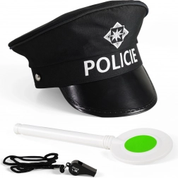 Kis rendőr készlet tárcsával és síppal