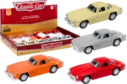 Klasszikus fém autó 1:32 felnyíló ajtókkal és lendkerekes meghajtással