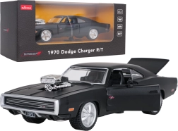 1970 Dodge Charger R/T fekete fém autómodell 1:36 méretarányban, RASTAR