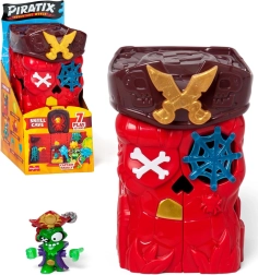 PIRATIX Adventure World titokzatos Skull Cave barlang – meglepetés Captain Skully figurával