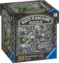 Ravensburger szabadulós puzzle Kísérteties Rezidencia: A Téli Kertben 99 darab