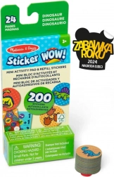 Sticker Wow utántöltő + mini füzet – dinoszauruszok