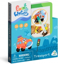 varázslatos vízzel festés – közlekedés – színező 12 × 14 cm ecsettel, 8 lap