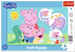 Peppa malac puzzle 15 darabbal alaplapon