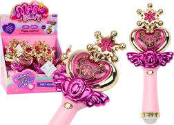 Hercegnő varázspálca Színes fények Hangok Rózsaszín